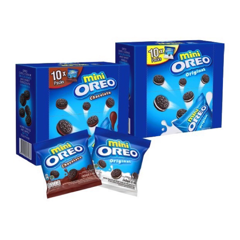 Bánh Quy Oreo Mini Vani/ Socola Hộp 204G (10 Gói )