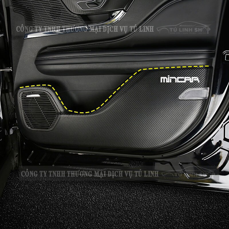 Bộ 4 Tấm dán Tapli xe Honda CITY chống trầy xước cửa xe, chống xước tapi cửa ô tô bằng Carbon Air Fiber cao cấp
