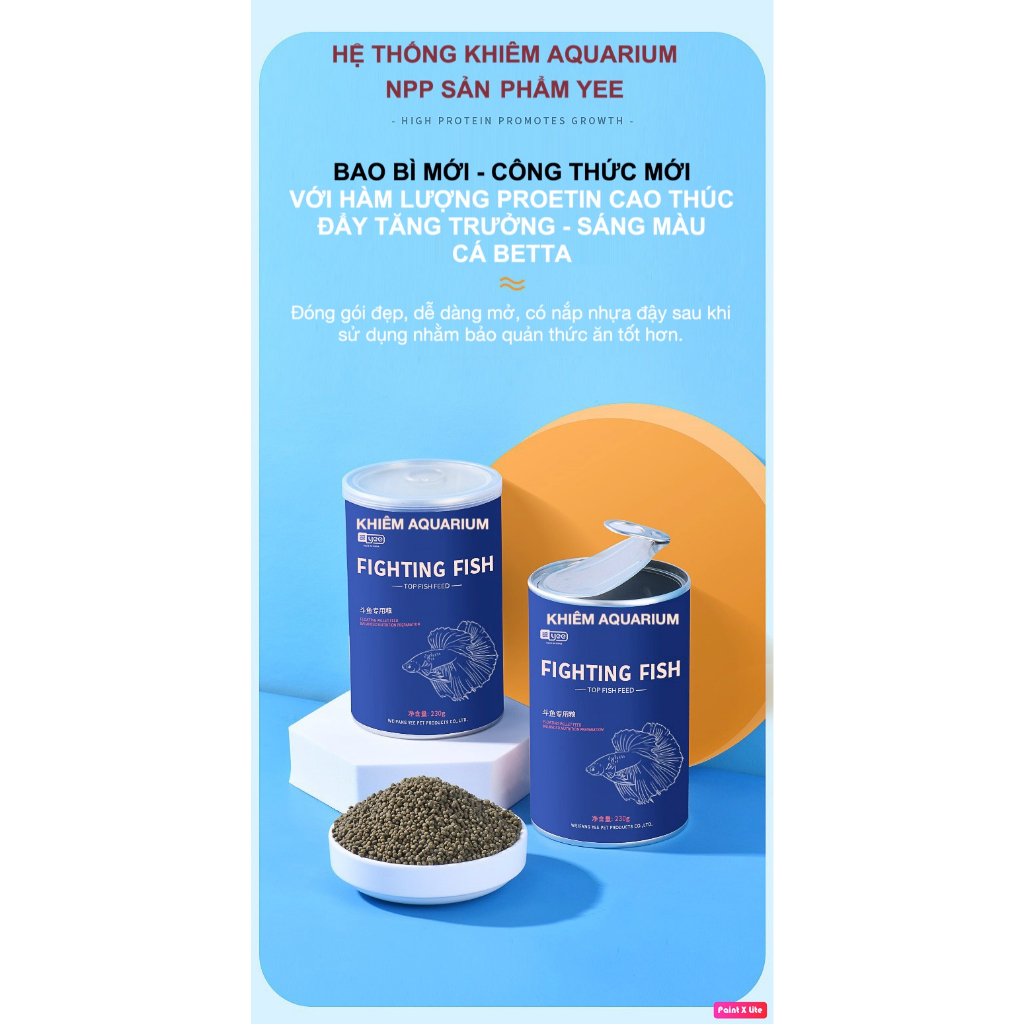 Cám Yee : CÁM CHÌM SIÊU ĐẠM tốt nhất cho Guppy/Betta/Cá Cờ nhỏ, hỗ trợ kích màu đậm - tăng trọng