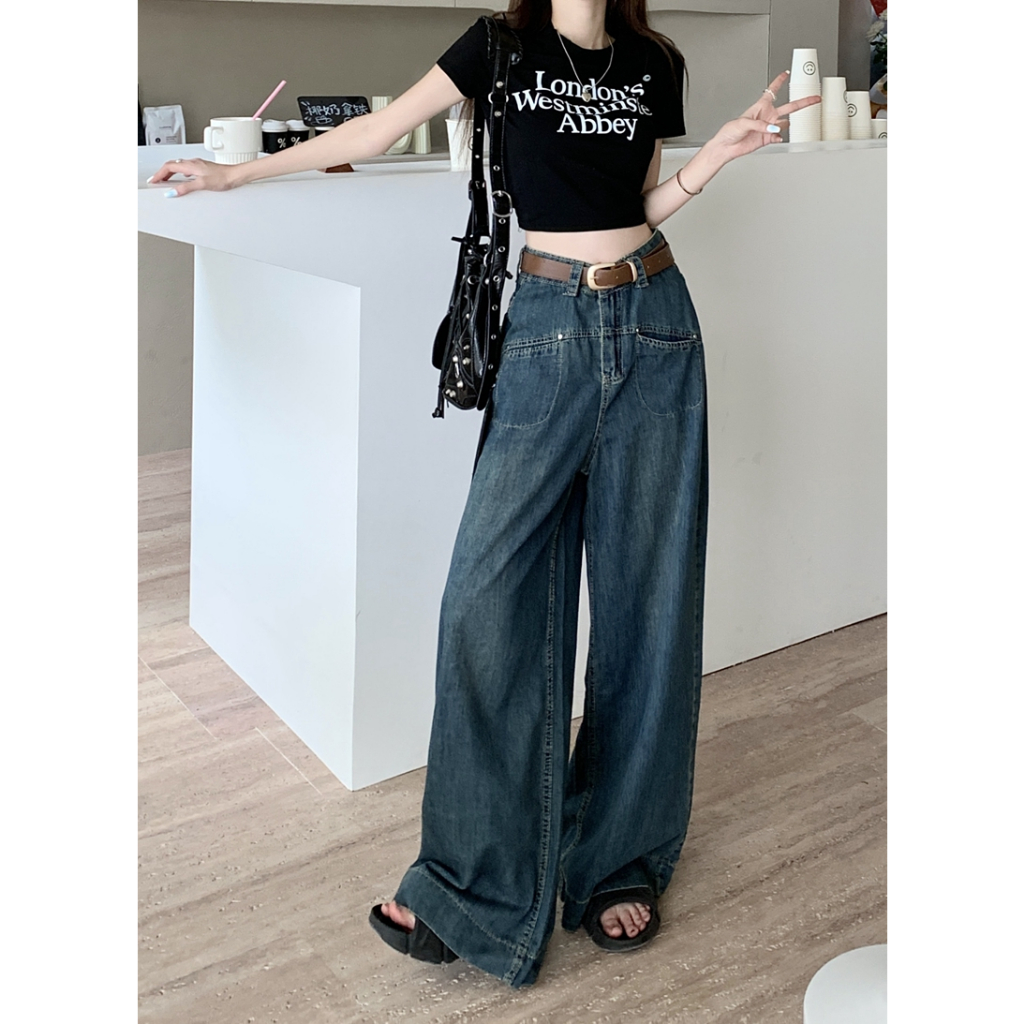 Quần ống rộng Quần ống đứng Quần jeans Nấm Lùn Clothes Q010
