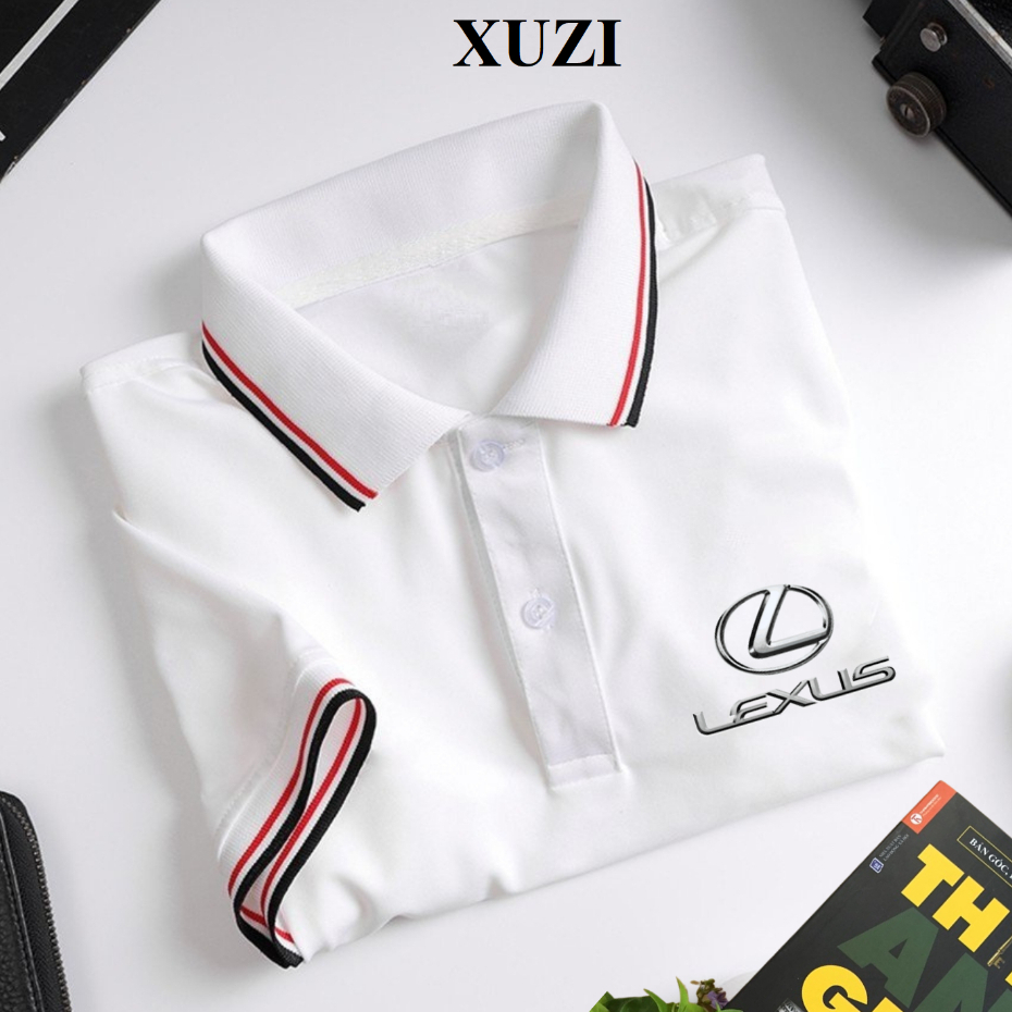 Áo thun polo hãng xe Lexus áo phông có cổ bẻ ngắn tay vải polyester mềm mịn thời trang thanh lịch cao cấp nhà XUZI.