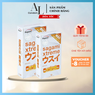 Bao cao su siêu mỏng hộp 10 chiếc Sagami Nhật Bản Xtreme Super Thin