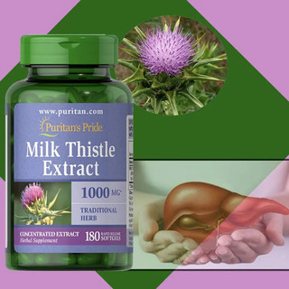 Viên Uống Bổ Gan Milk Thistle Extract 1000Mg Puritan’s Pride