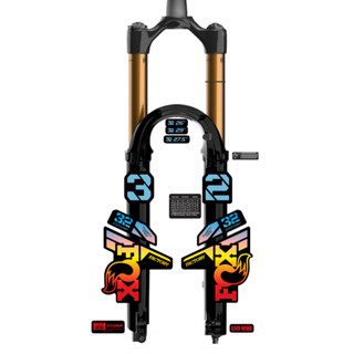tem decal dán phuộc xe đạp địa hình Fox step cast 32 2022| cheetahdecals.com