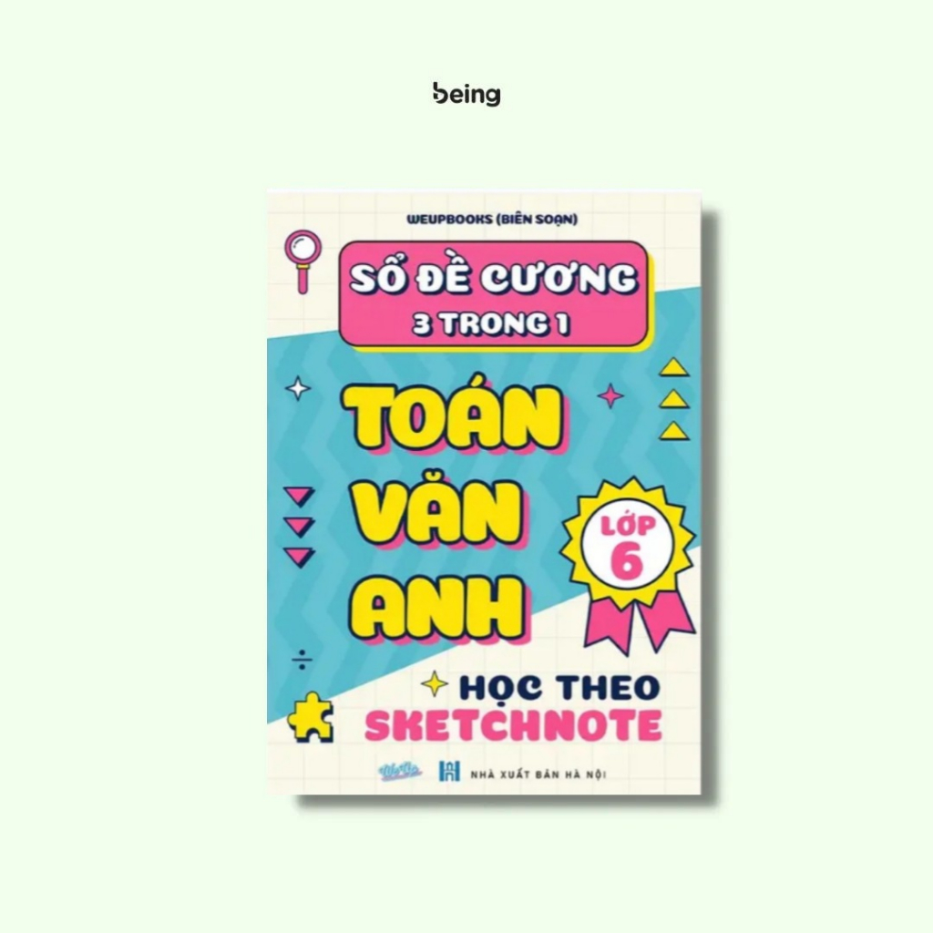 Sổ Đề Cương 3 Trong 1 Toán Văn Anh Lớp 6