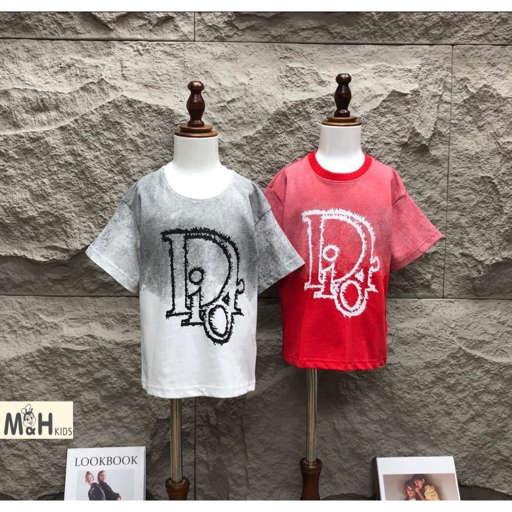 Áo phông bé trai Dior loang siêu chất Hãng M&H KIDs (13-28kg)