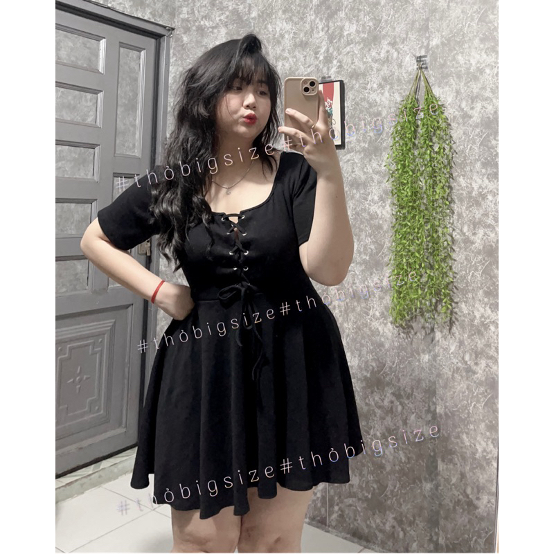 Đầm Đan Dây Dáng Xoè Bigsize 60-100kg