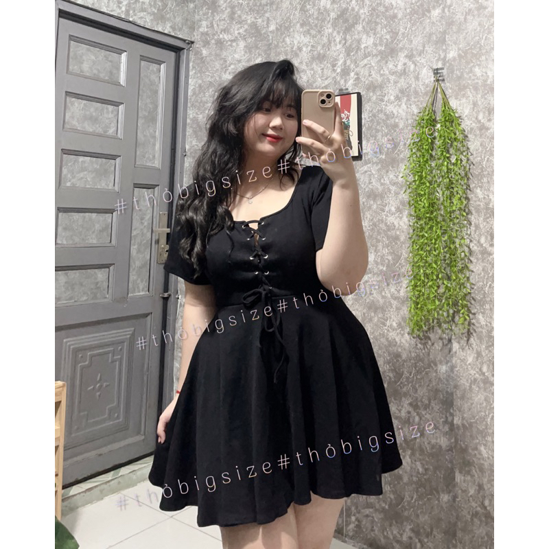 Đầm Đan Dây Dáng Xoè Bigsize 60-100kg