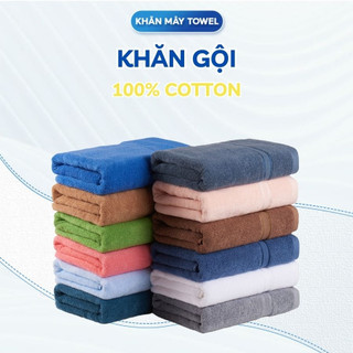 Khăn Gội Đầu Khăn Lau Tóc Quấn Đầu Spa Gia Đình Cotton Cao Cấp Kích Thước 35x80cm Siêu Thấm Hút