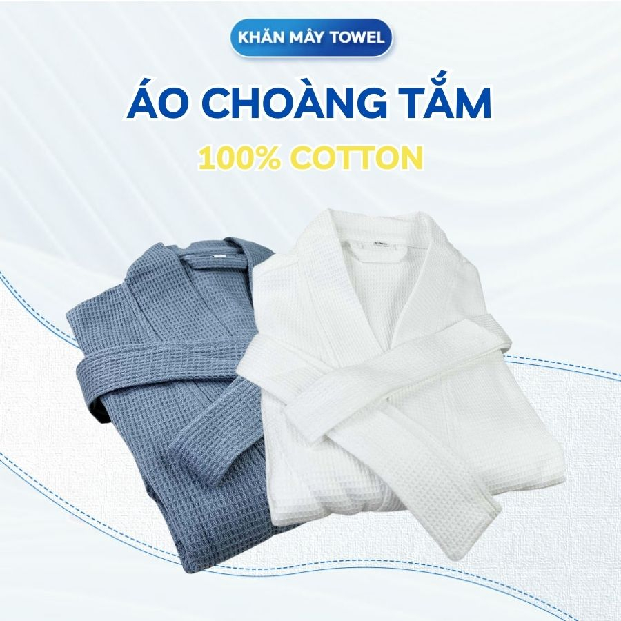Áo Choàng Tắm Cotton Nhiều Size Siêu Thấm Hút, Thông Thoáng Nhanh Khô Đi Biển, Đi Bơi