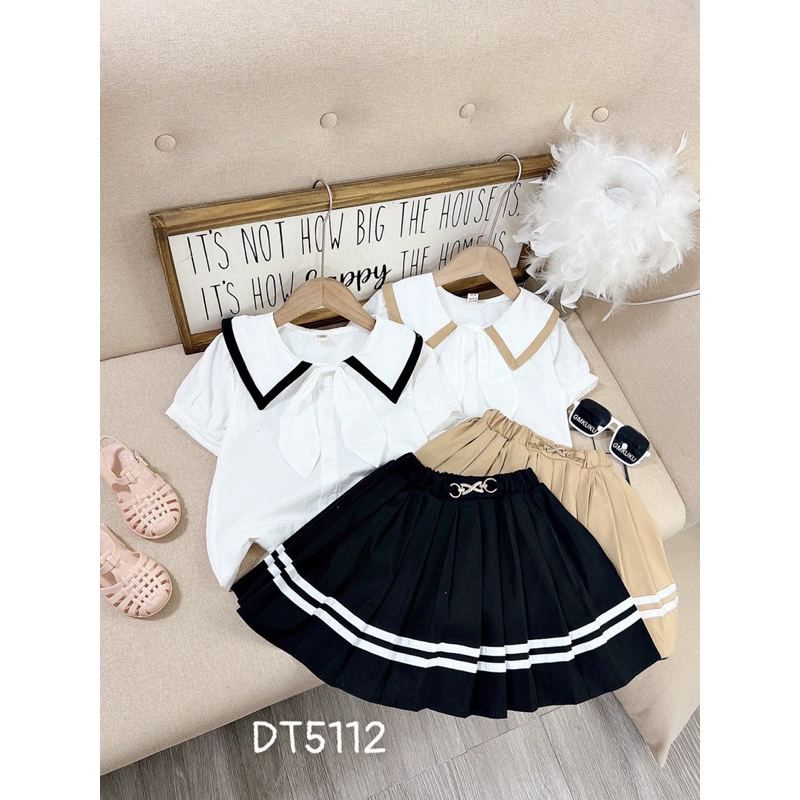 Set váy học sinh sz đại cho bé gái