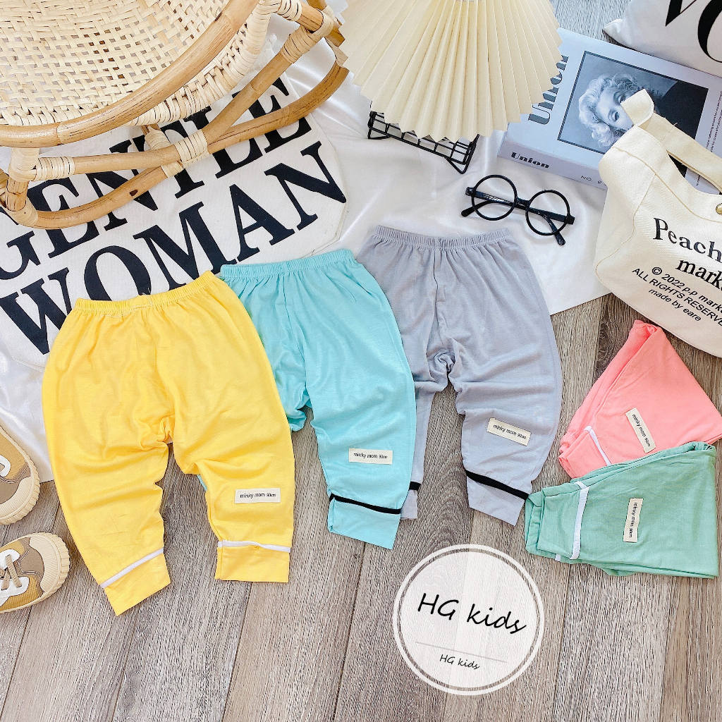 Quần Dài Thun Lạnh Đáp Đũng Cho Bé Trai Bé Gái Size Từ 4-12kg