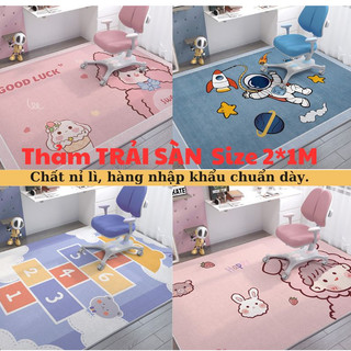 Thảm trài sàn cho bé, thảm sàn bali hàng nhập khẩu hàng chuẩn dày, size 1*2m