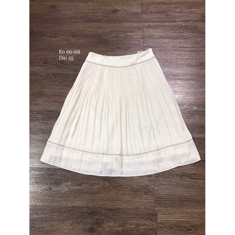 Chân váy hiệu Nhật kiểu dáng xếp li size S