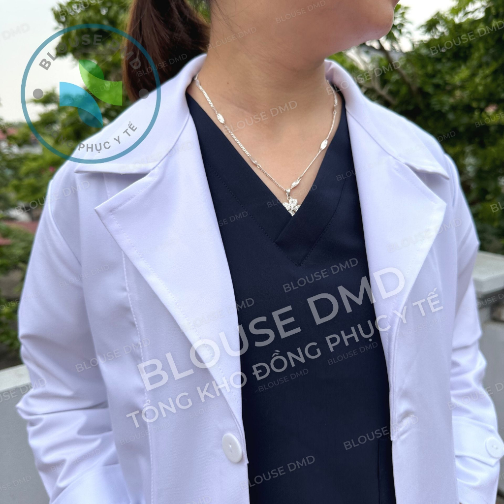 Áo Choàng Blouse Bác Sĩ CAO CẤP Nam Nữ form trẻ - sang trọng, Áo Vest Blu hàng đẹp cộc tay, dài tay