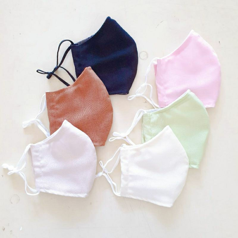 Khẩu Trang Vải Linen Trơn