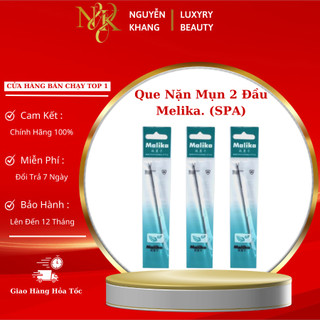 Que nặn mụn 2 đầu, cây lấy mụn malika dùng cho cá nhân spa thẩm mỹ.