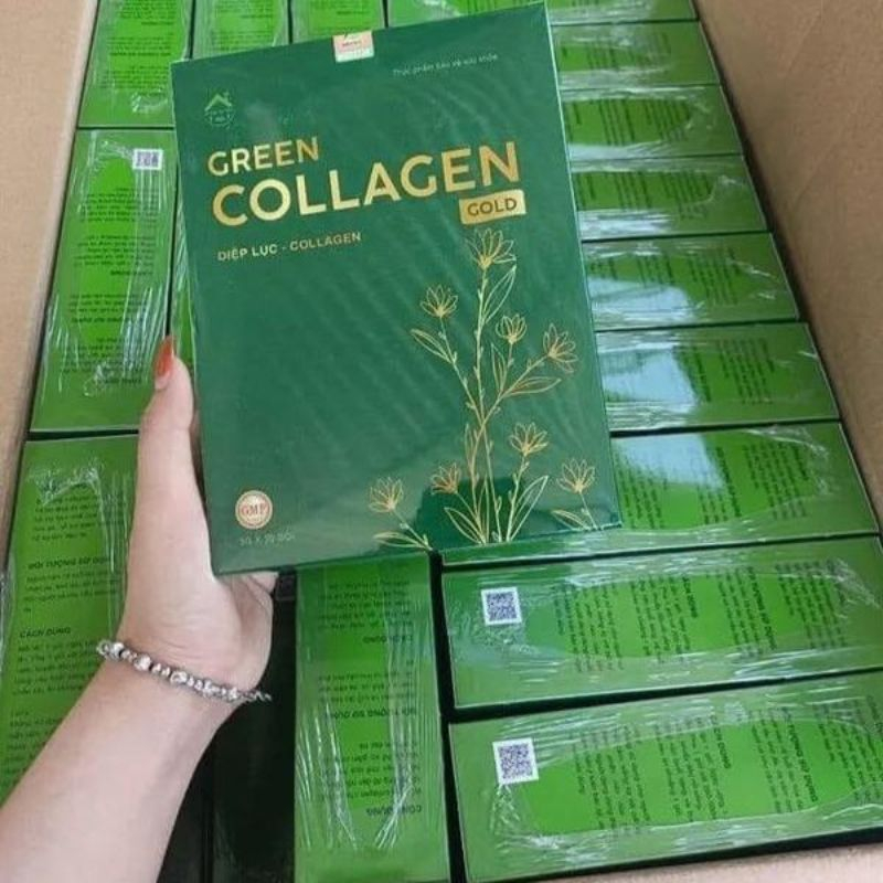 Diệp Lục Collagen,Diệp Lục Collagen Gold chính hãng Đẹp Da, Chống Lão Hóa, Tăng Cường sinh lý nữ, hộp 30 viên