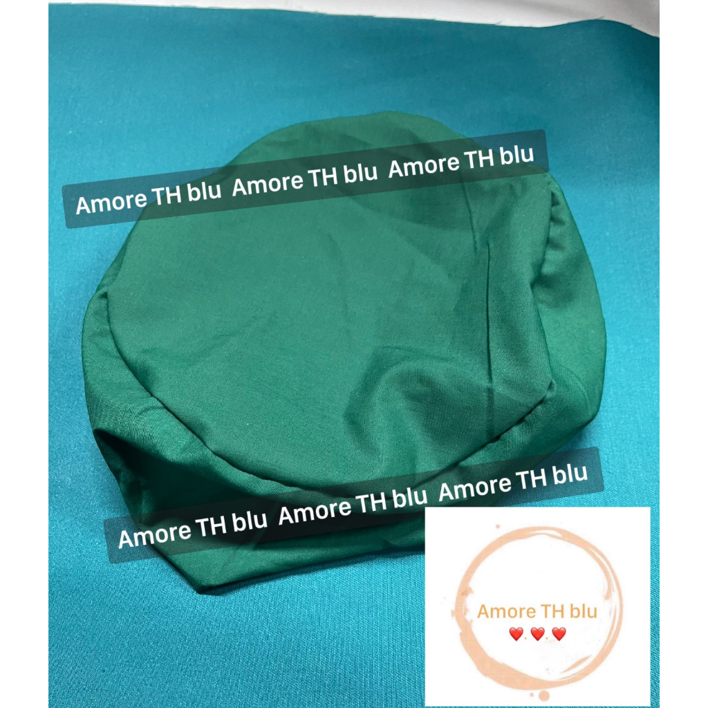 Mũ đội đầu y tế nhiều màu- vải Lon Nhật - Mũ vải blu công nghệ trùm đầu, mũ công nhân trùm đầu, mũ vải bếp, nhân viên.