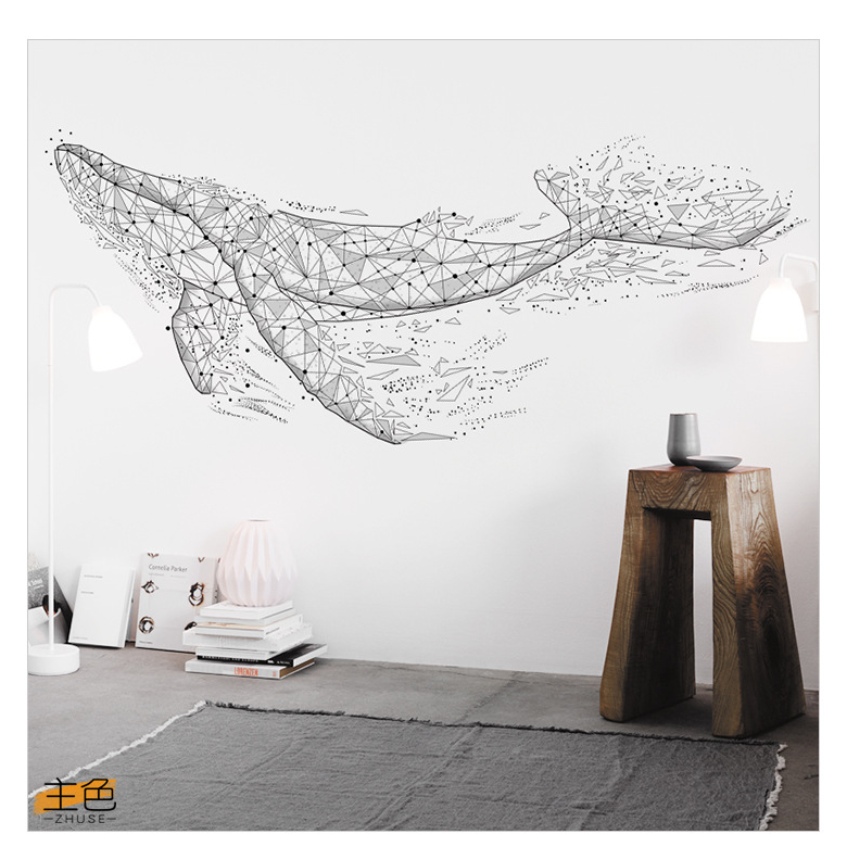 Decal dán tường Cá voi A91 - Baominh Decor