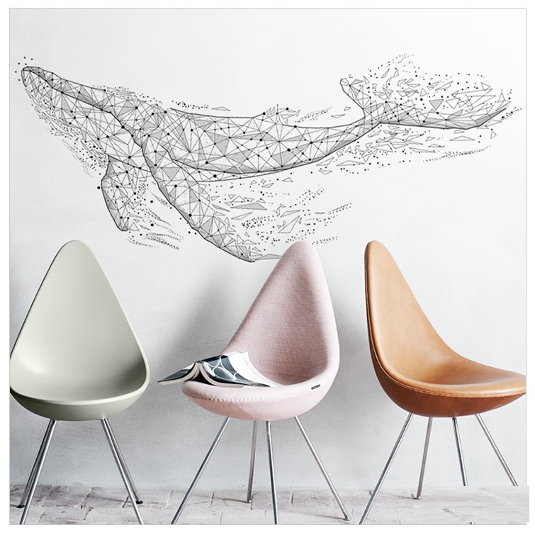 Decal dán tường Cá voi A91 - Baominh Decor