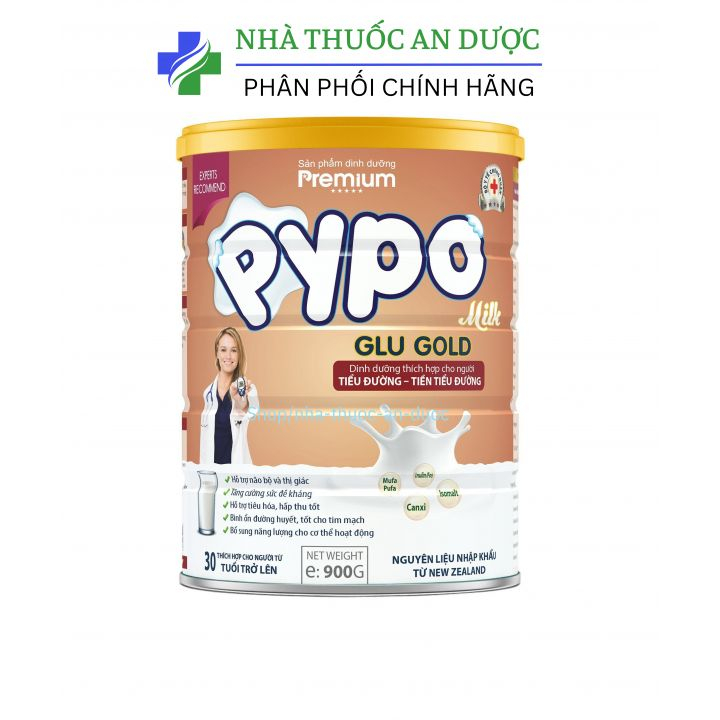 Sữa tiểu đường PyPo giúp bình ổn đường huyết, hỗ trợ tim mạch, hỗ trợ não bộ và thị giác hộp 900 g