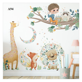 Decal dán tường Bé thổi sáo A94 - Baominh Decor