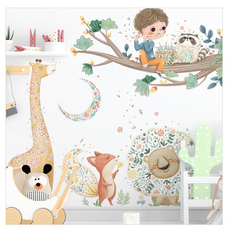 Decal dán tường Bé thổi sáo A94 - Baominh Decor