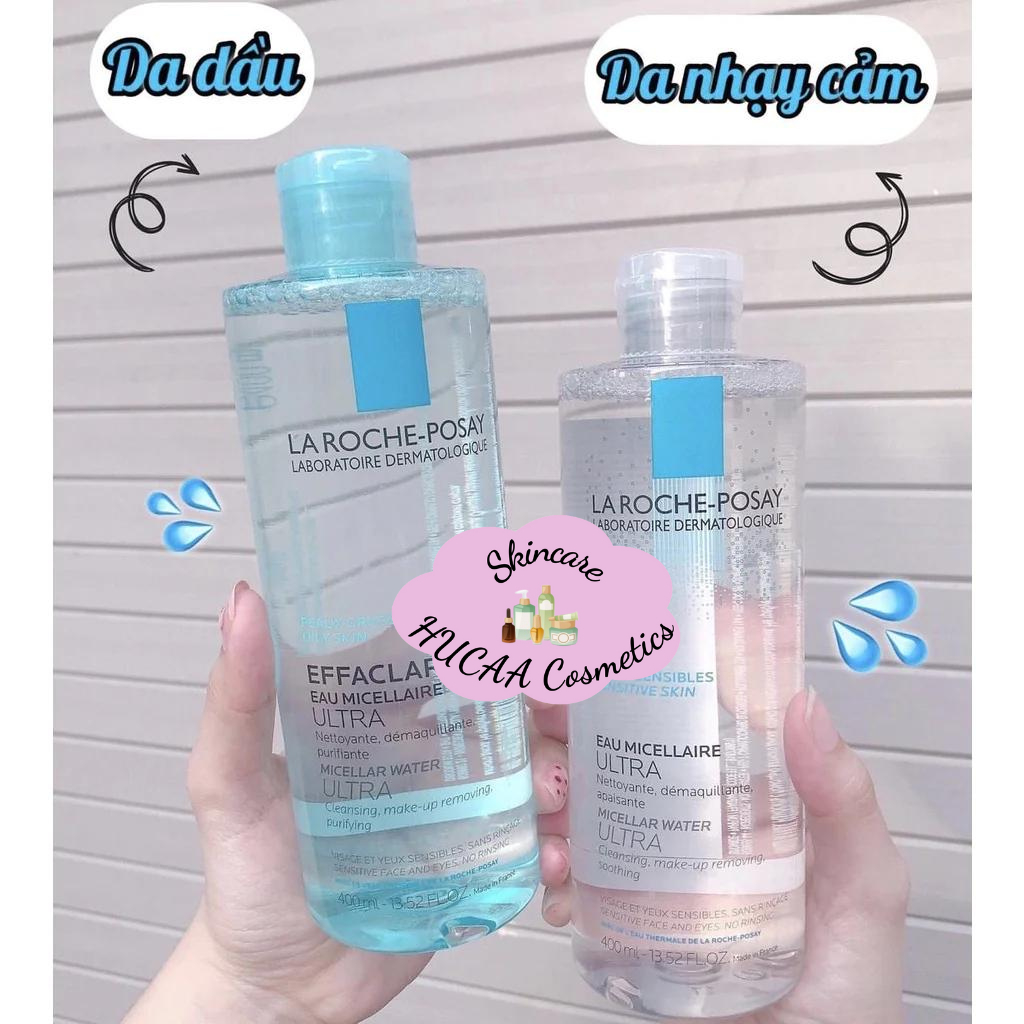 Nước Tẩy Trang La La Roche Posay Micellar Water 400ml  dành cho Da khô, da nhạy cảm, da hỗn hợp - Mỹ phẩm chính hãng