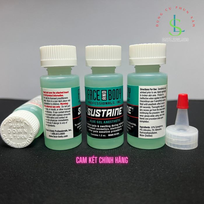 Sustaine Nước dùng trong phun xăm cam kết chuẩn Mỹ/ linhshop-hn