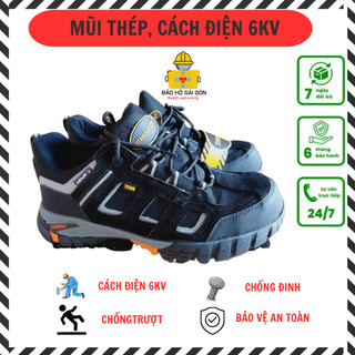 Giày bảo hộ thể thao nhập khẩu TITAN mũi thép cách điện 6KV, chống trơn trượt chống đinh, kiểu dáng trẻ trung thời trang