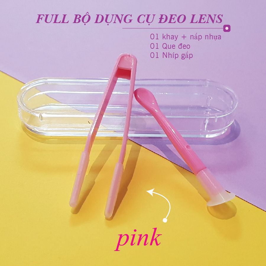 Bộ Dụng Cụ Đeo Lens ANN365 Để Đeo Kính Áp Tròng Mềm Dễ Sử Dụng (Nhíp Gắp + Cây Đeo+ Khay Đựng)