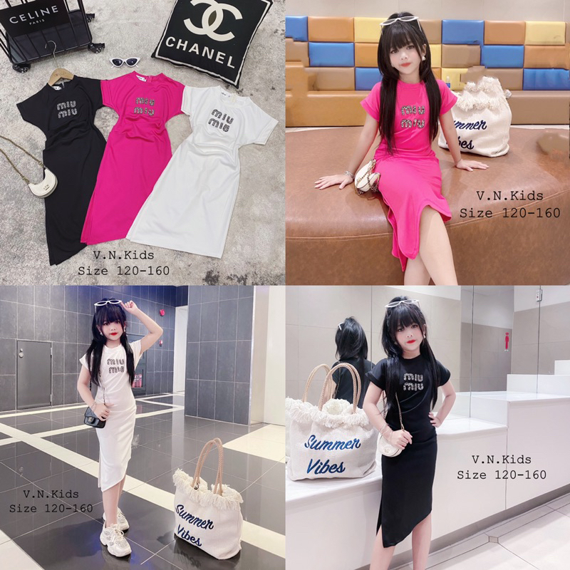 Váy đính đá Miumin sang chảnh cho Bé size đại 17kg-41kg