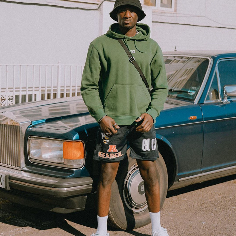 Quần Thun Ngố Nam Họa Tiết Nổi AGNU HeiLit Short Nỉ Đùi Dày Dặn Có Túi Kết Hợp Dây Rút