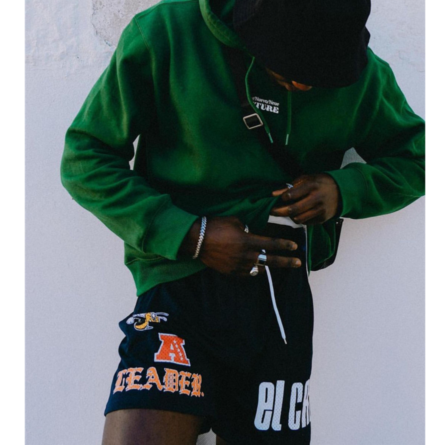 Quần Thun Ngố Nam Họa Tiết Nổi AGNU HeiLit Short Nỉ Đùi Dày Dặn Có Túi Kết Hợp Dây Rút