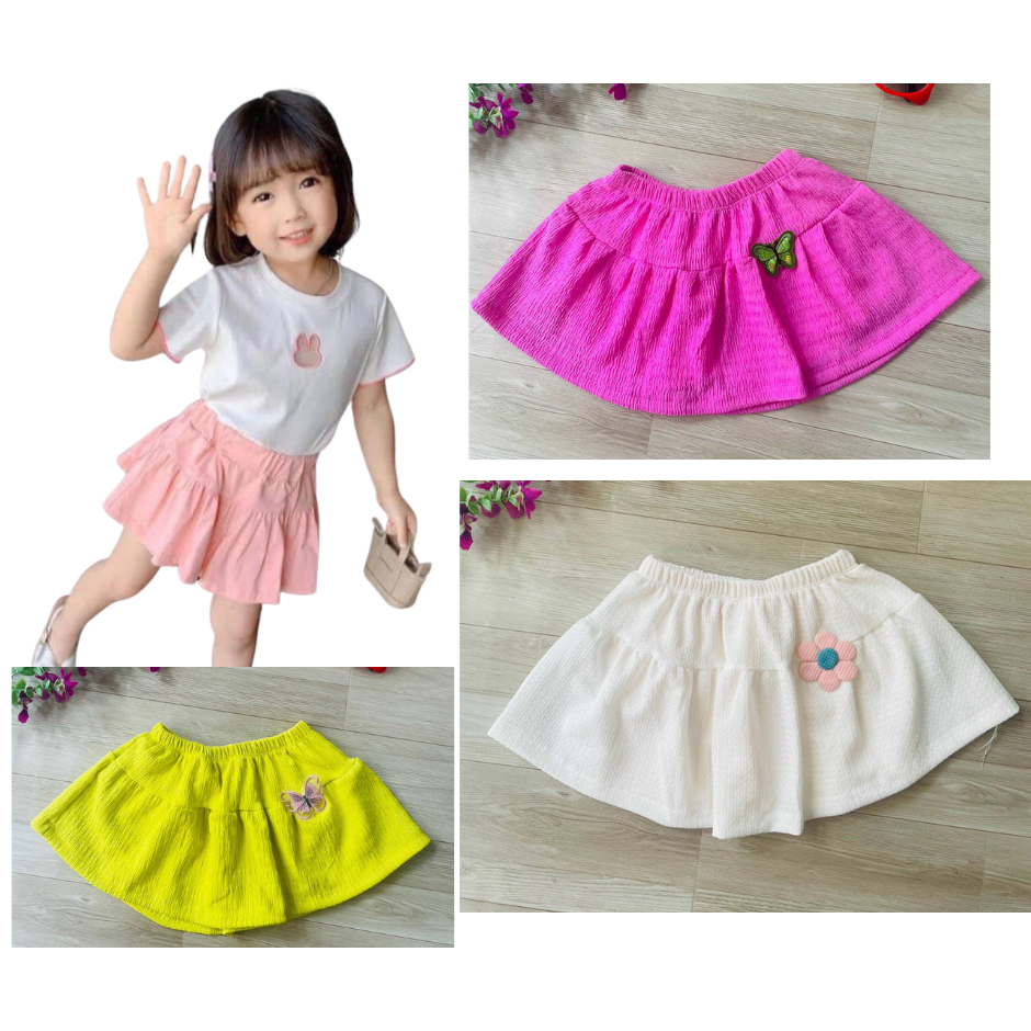 (12-26kg) Chân váy cho bé, Quần váy bé gái vải đẹp họa tiết xinh xắn