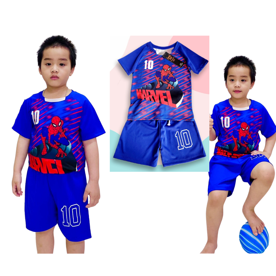 (8kg-21kg,SNB133) 🍀bộ quần áo thể thao cho bé trai🍀 bộ thể thao siêu nhân nhện cho bé 12kg-33kg🍀