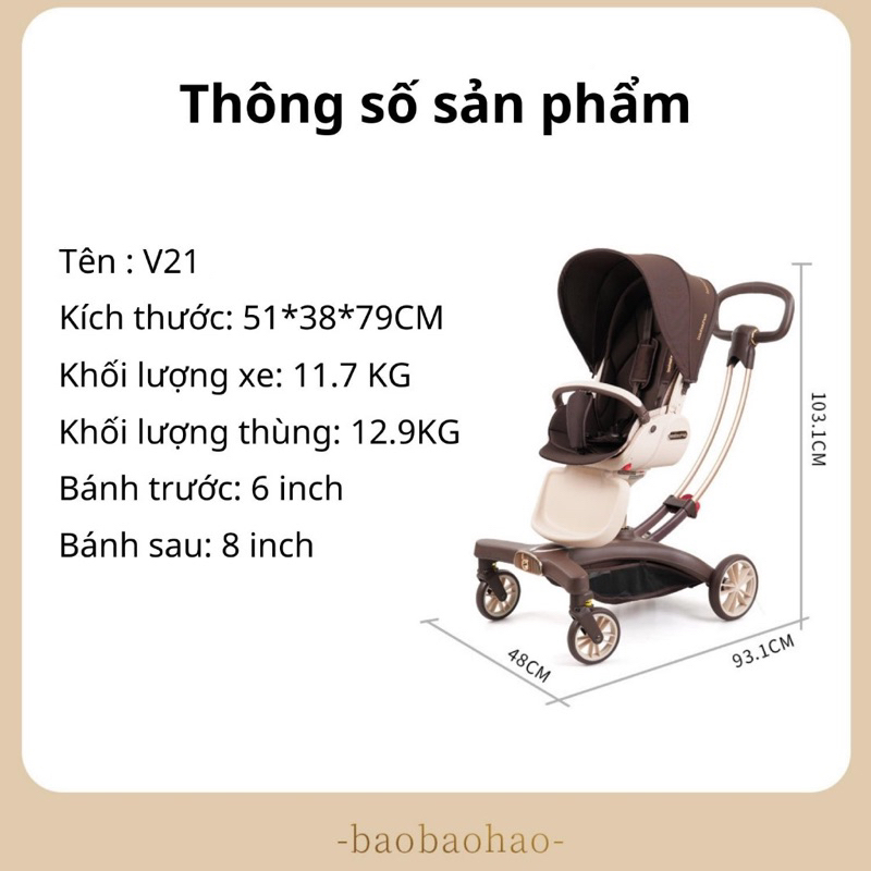 Xe đẩy V9 V10 V21 Baobaohao HCM