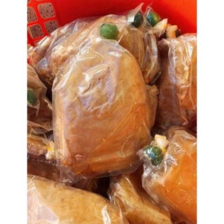 Bánh tráng xì ke chay (bánh tráng muối nhuyễn tỏi phi - miếng vuông) loại ngon giá rẻ gói lớn 100g có tặng kèm tắc