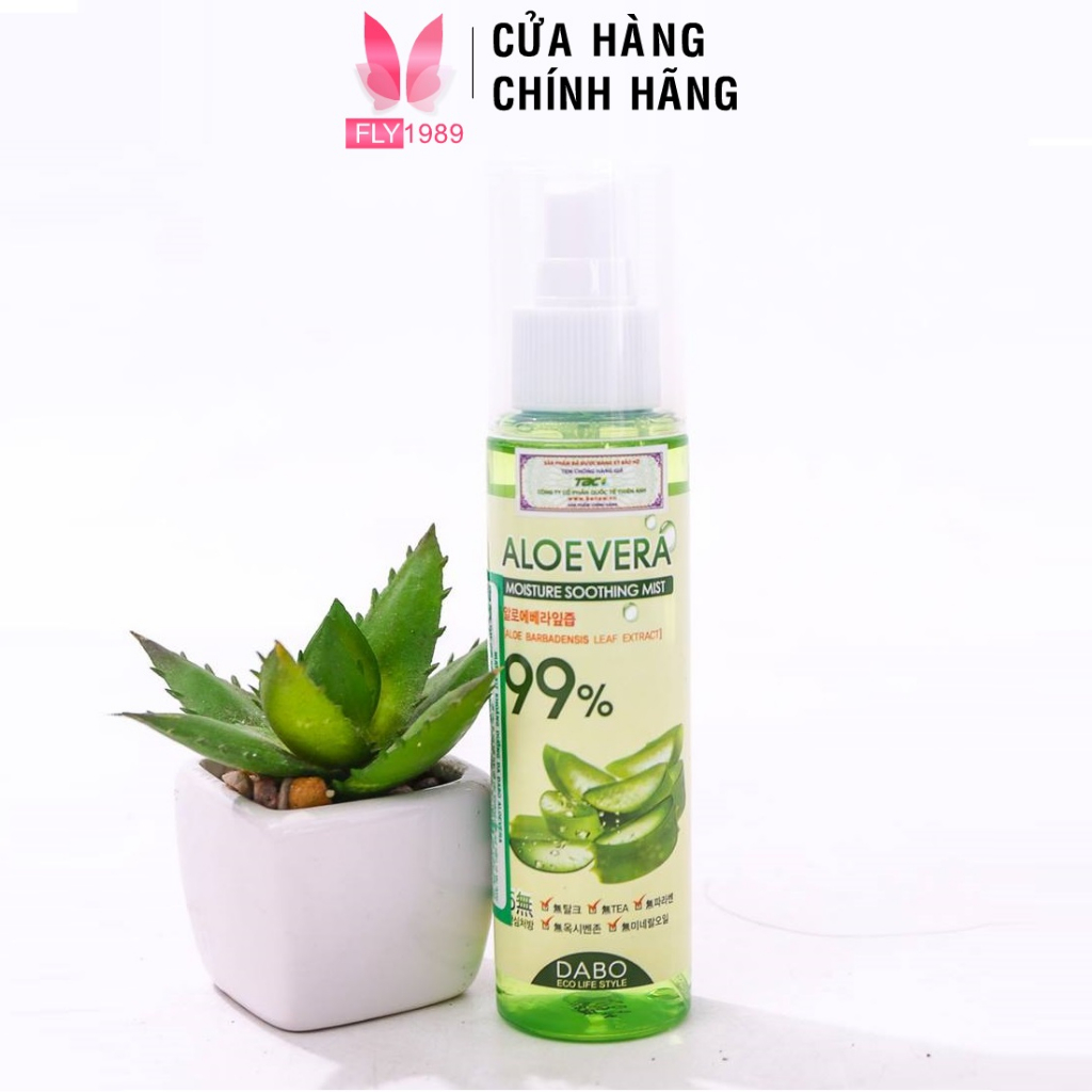 Xịt Khoáng Dưỡng Ẩm Chống khô Da Lô Hội Hàn Quốc DABO ALOEVERA