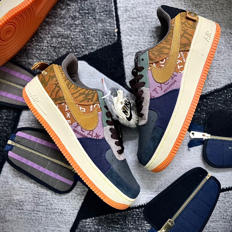 Air Force 1 Low Travis scoot nỉ nâu chuẩn likeauth