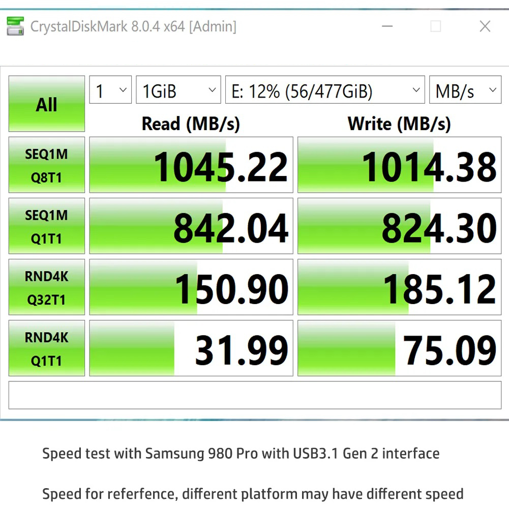 Box SSD M2 NVMe Type C KingSpec | Chuyển M.2 PCIe to USB làm ổ cứng di động