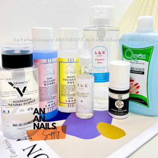 Nước lau gel ,đắp gel gôm, rửa dưỡng cọ, ủ tháo móng, dung dịch nail
