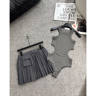 🌹Set bodysuit + chân váy nữ