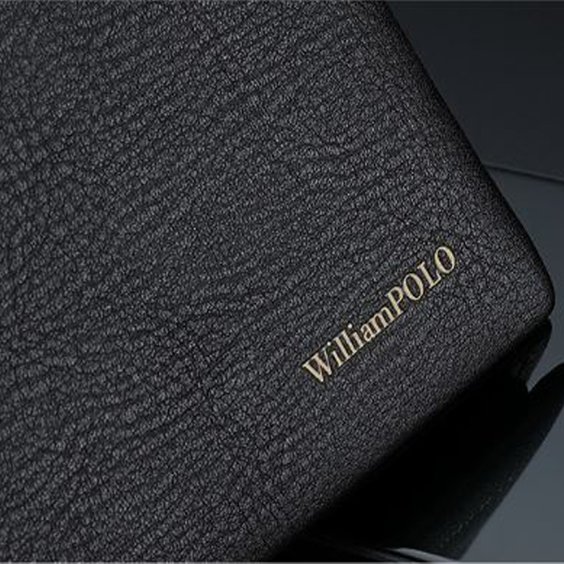 Ví da nam cao cấp Full hộp hàng hiệu WilliamPOLO chất liệu da Bò nguyên tấm - POLO 211543-A