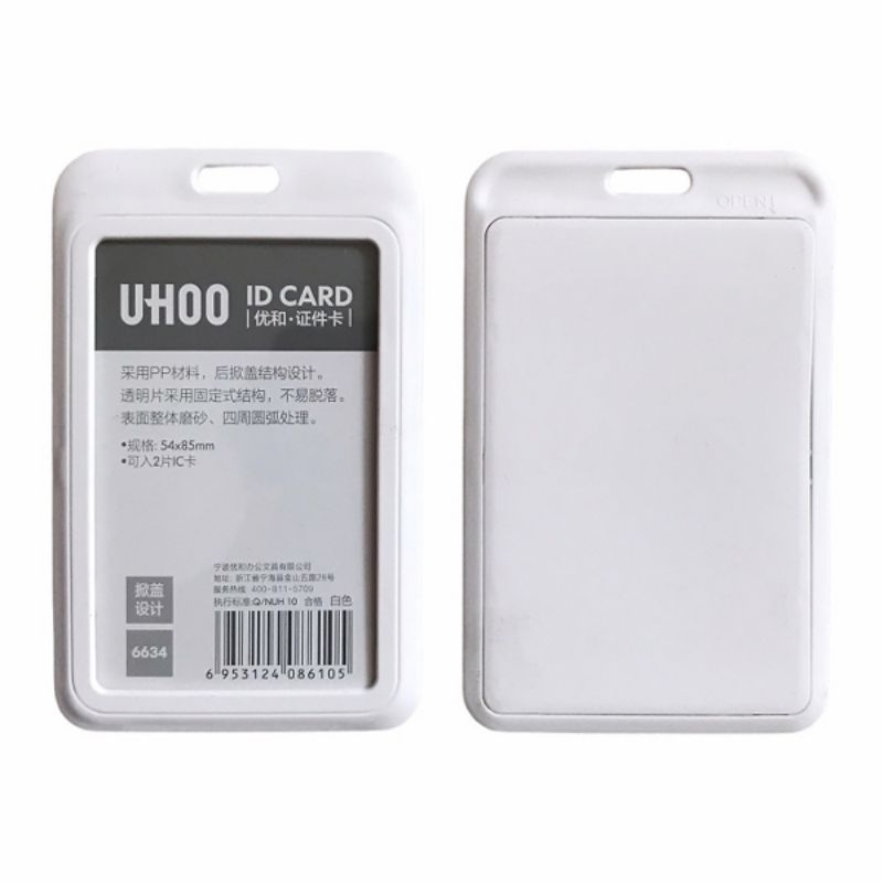 Bao đựng thẻ, bao đựng bảng tên nhựa 1 mặt