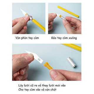 Dao rọc giấy, cắt washi tape, decal giấy
