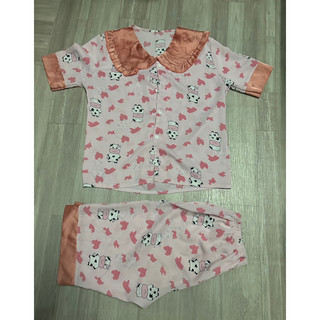 Pijama lụa xước, kaki, mango đồ ngủ pass