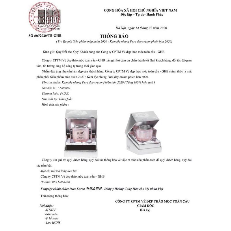 Bộ đôi kem dưỡng LỘC NHUNG – MỘC QUA 𝗣𝗨𝗥𝗘 𝗗𝗔𝗬 𝗖𝗥𝗘𝗔𝗠 - 𝗣𝗨𝗥𝗘 𝗡𝗜𝗚𝗛𝗧 𝗖𝗥𝗘𝗔𝗠