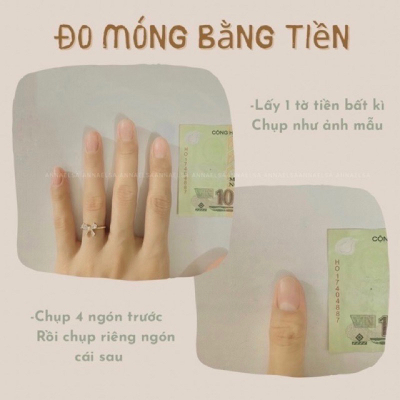 ANNAELSA Nail Box Thiết Kế -Móng Úp Các Mẫu Gấu Dễ Thương Nhiều Màu Sắc B027